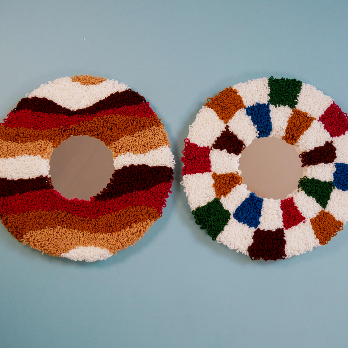 Punch Needle Mirror Kit for Textured Wall Art and Creative Gifts Set!!