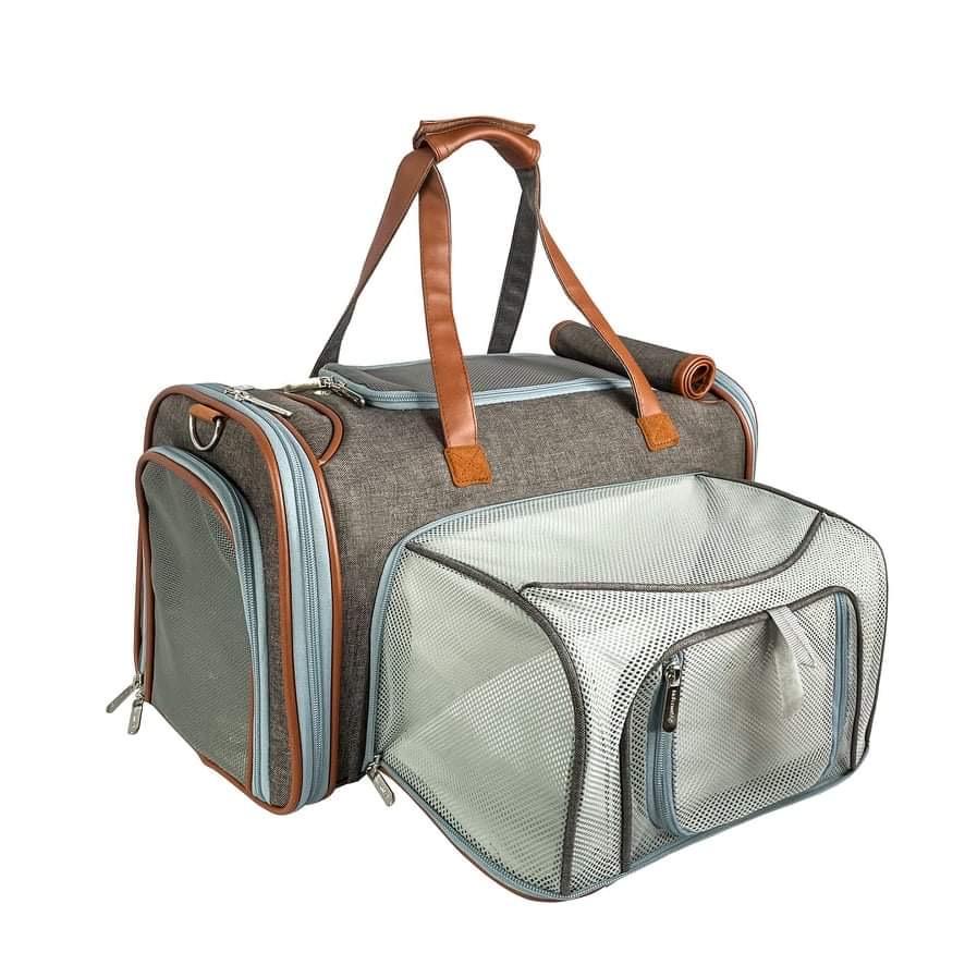Compact Airline-Approved Expandable Pet Carrier – Mr. Peanut’s Gold Mini