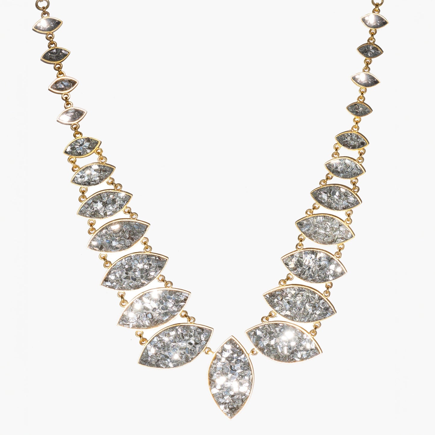 Jodhpur 18k Gold Vermeil Necklace with Diamond Accents