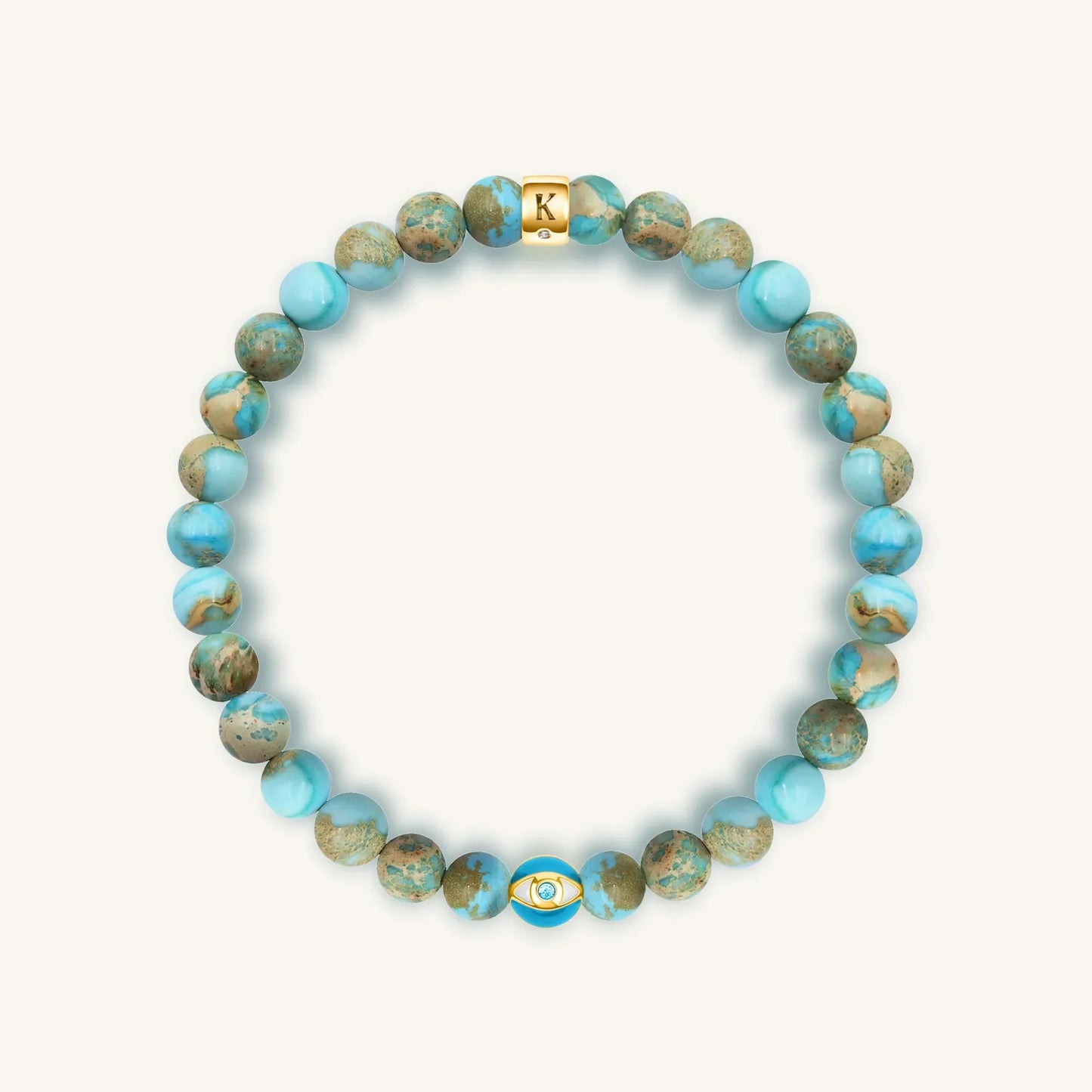 Divine Healing Turquoise December Birthstone Evil Eye Bracelet — Gift