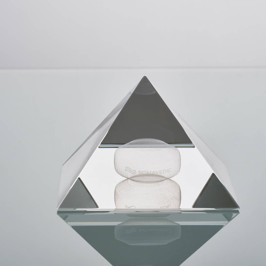 Crystal Pyramid — Optical Crystal Charging Pyramid with Hologram
