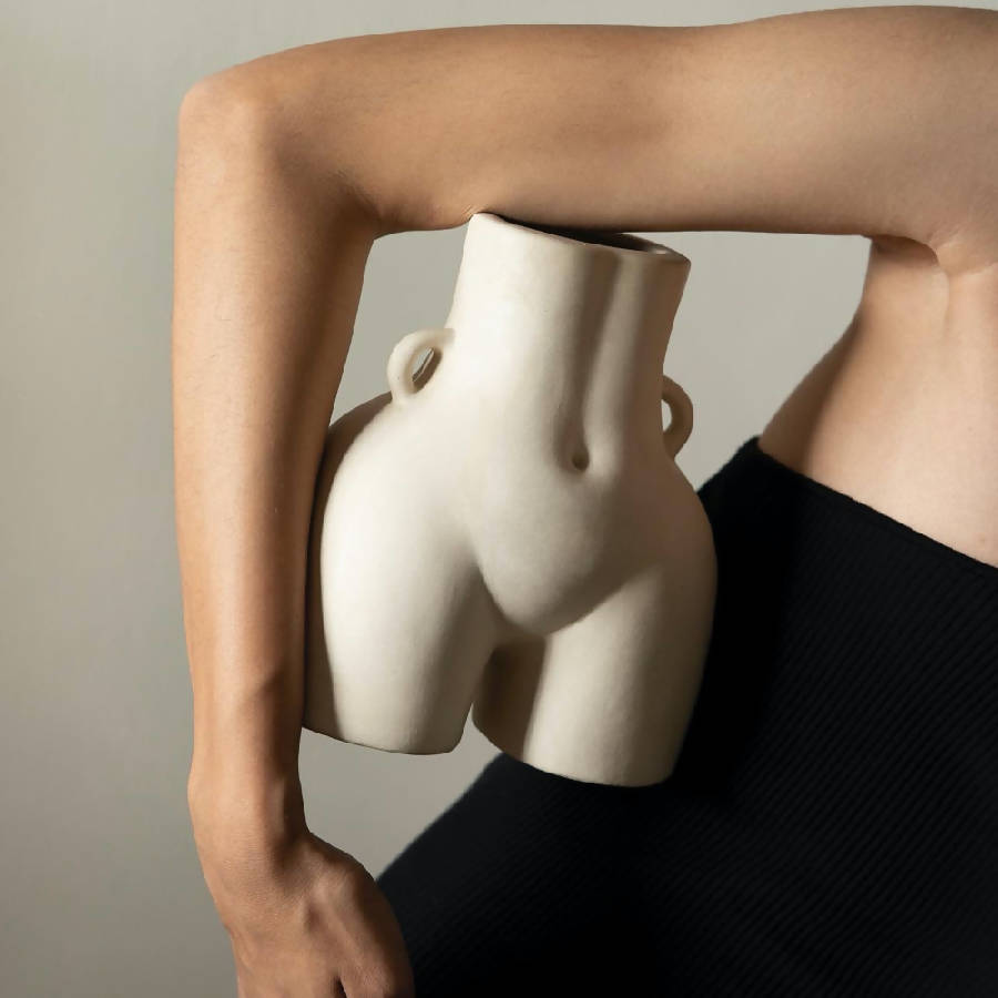 Her Vase – Handcrafted Feminine Ceramic Art for Bold Interiors