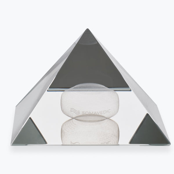 Crystal Pyramid — Optical Crystal Charging Pyramid with Hologram