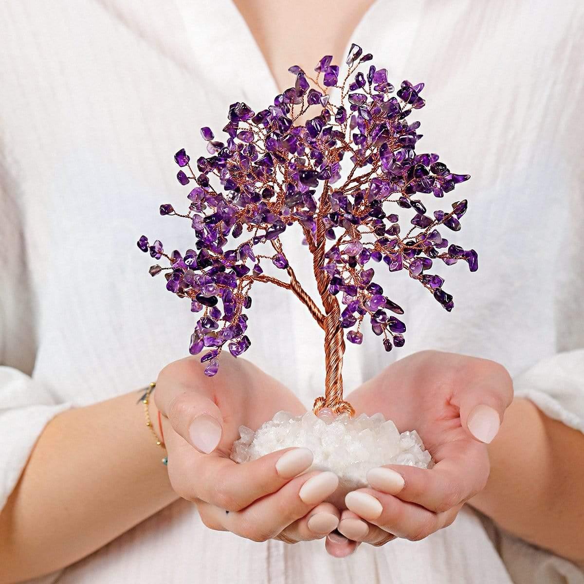 Grounded in Spirituality Amethyst Feng Shui Tree for Inner Calm