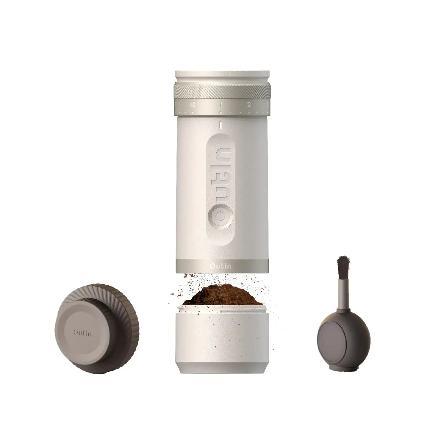 OutIn Fino Electric Coffee Grinder for Commuters Portable Rechargeable