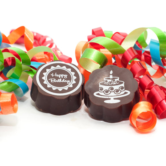Birthday Chocolates with Vanilla Caramel and Fleur de Sel Center