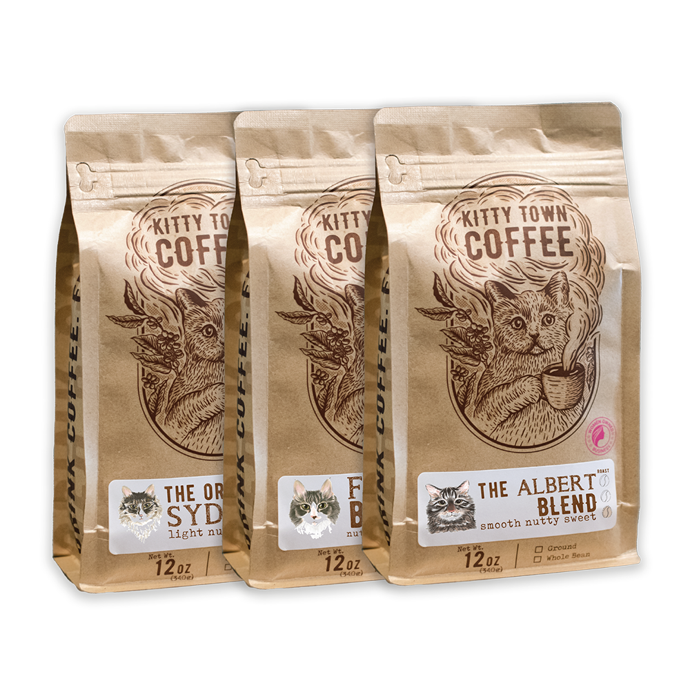 3-Bag Coffee Sampler — Albert, Fezzik & Sydney 12oz Trio