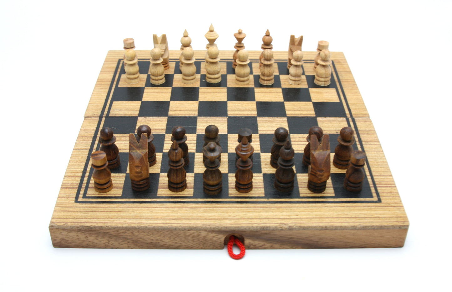 Chess, Checkers & Backgammon Foldable Wooden Game Set