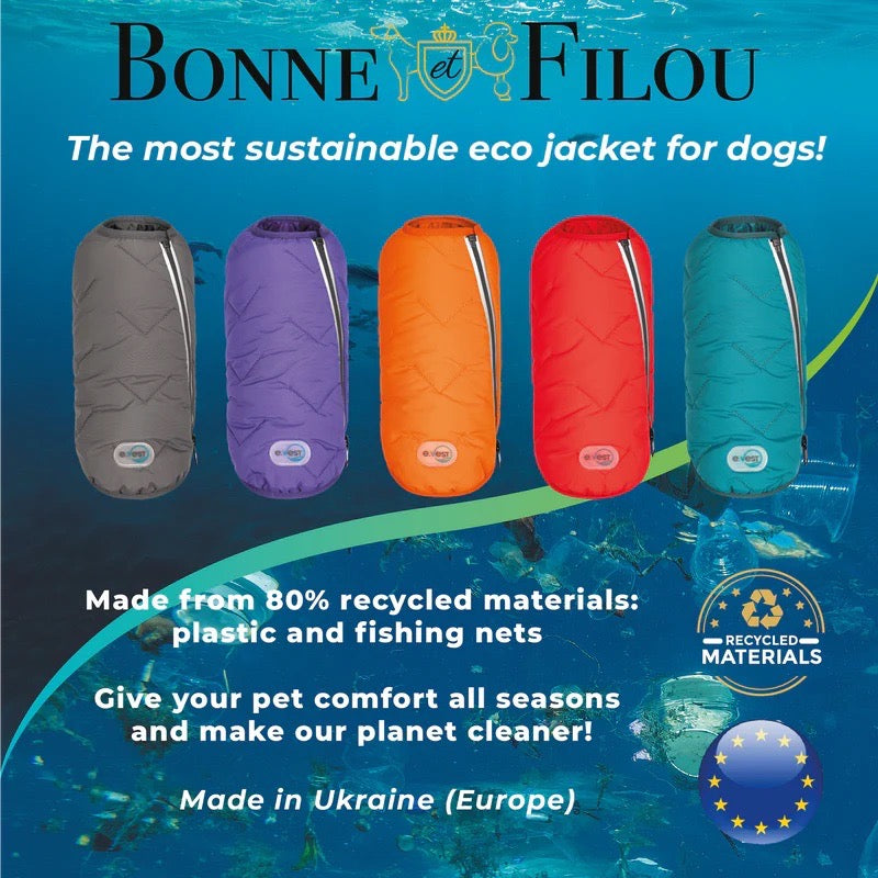 All-Weather Eco Dog Jacket – Waterproof, Windproof & Made in Ukraine