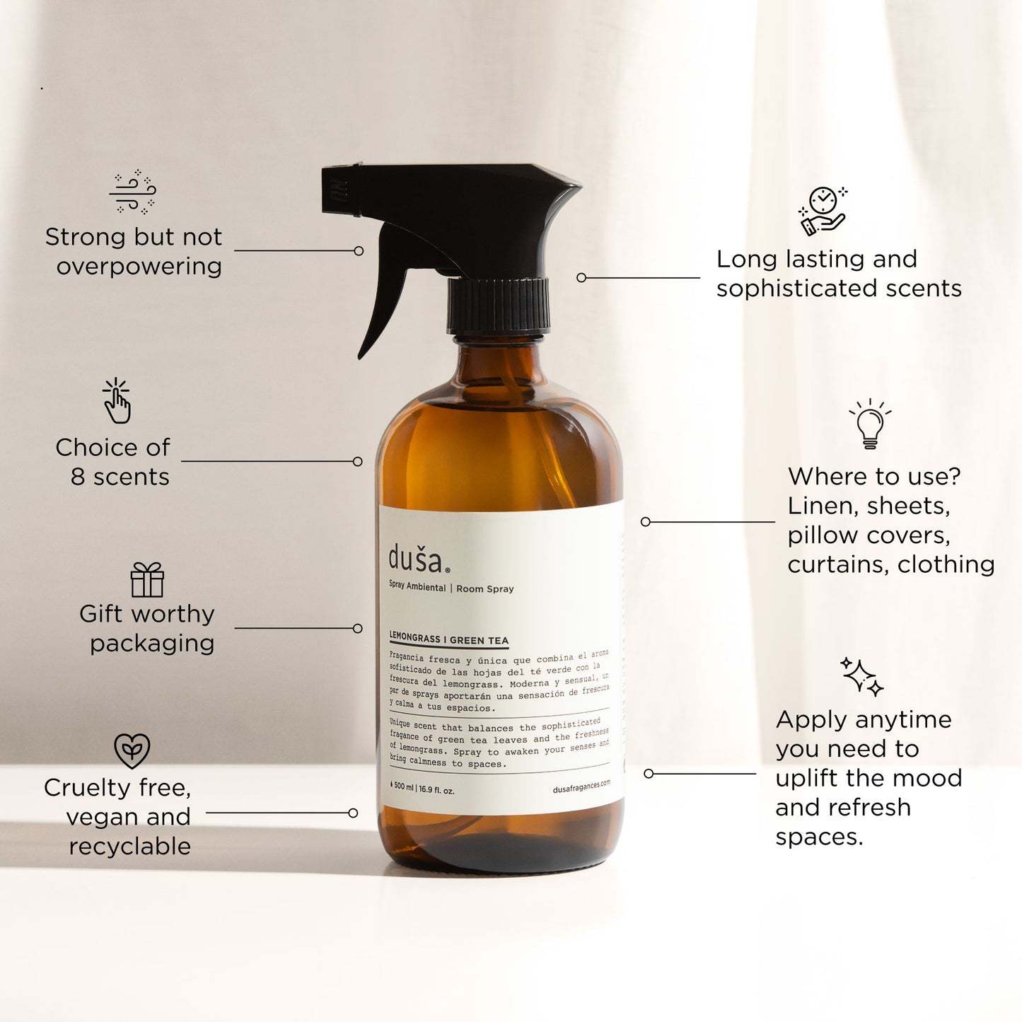 Santal 16 oz Room and Linen Fragrance Spray