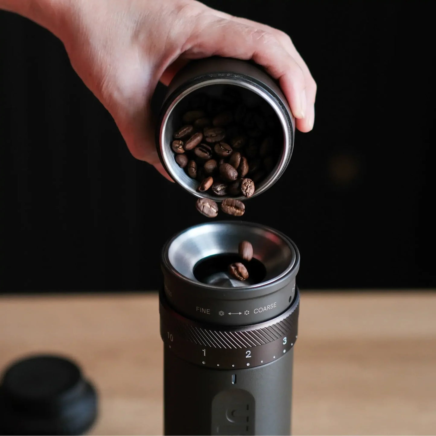 OutIn Fino Electric Coffee Grinder for Commuters Portable Rechargeable