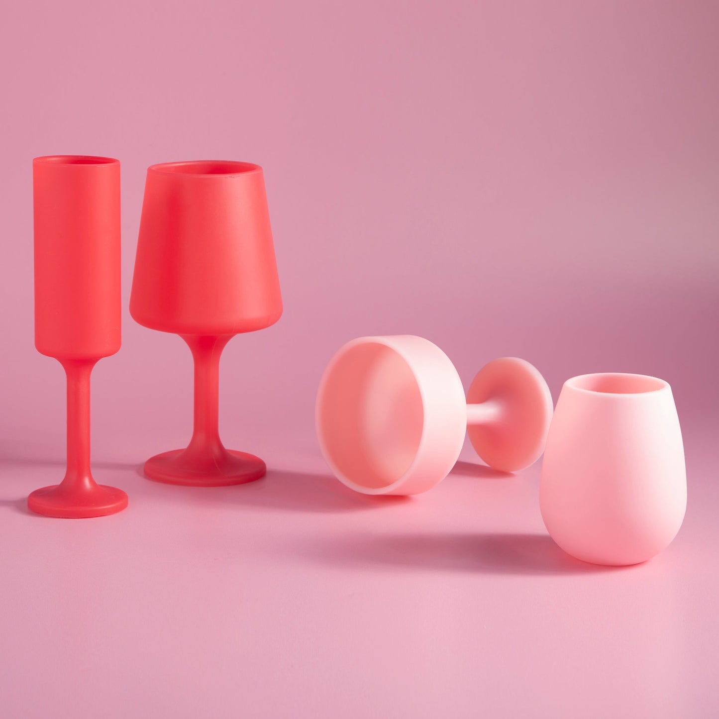 Cherry & Blush Silicone Unbreakable Glasses — KidSafe Outdoor Gift Set