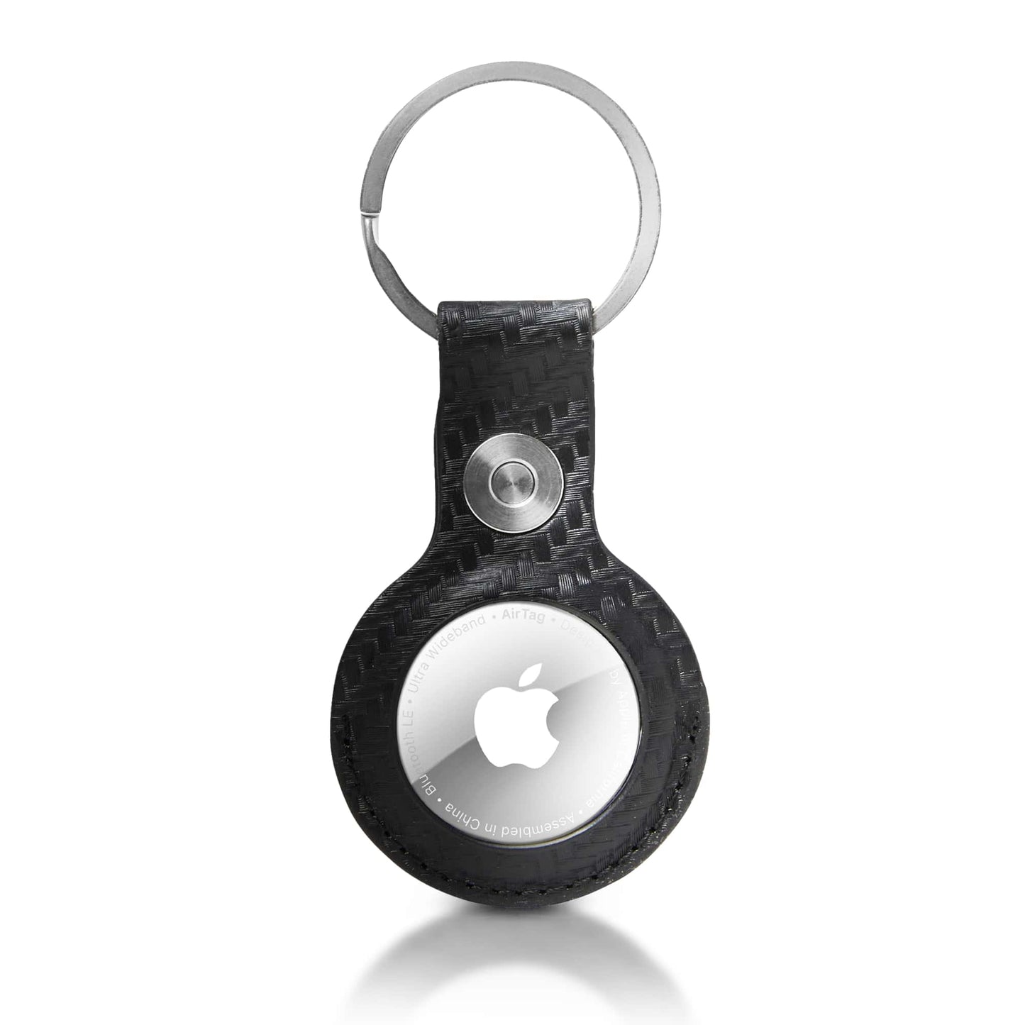 Premium Leather AirTag Keychain with Gift Box – Sleek & Secure