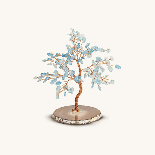Relaxing Lullaby Aquamarine Feng Shui Tree for Peaceful Flow