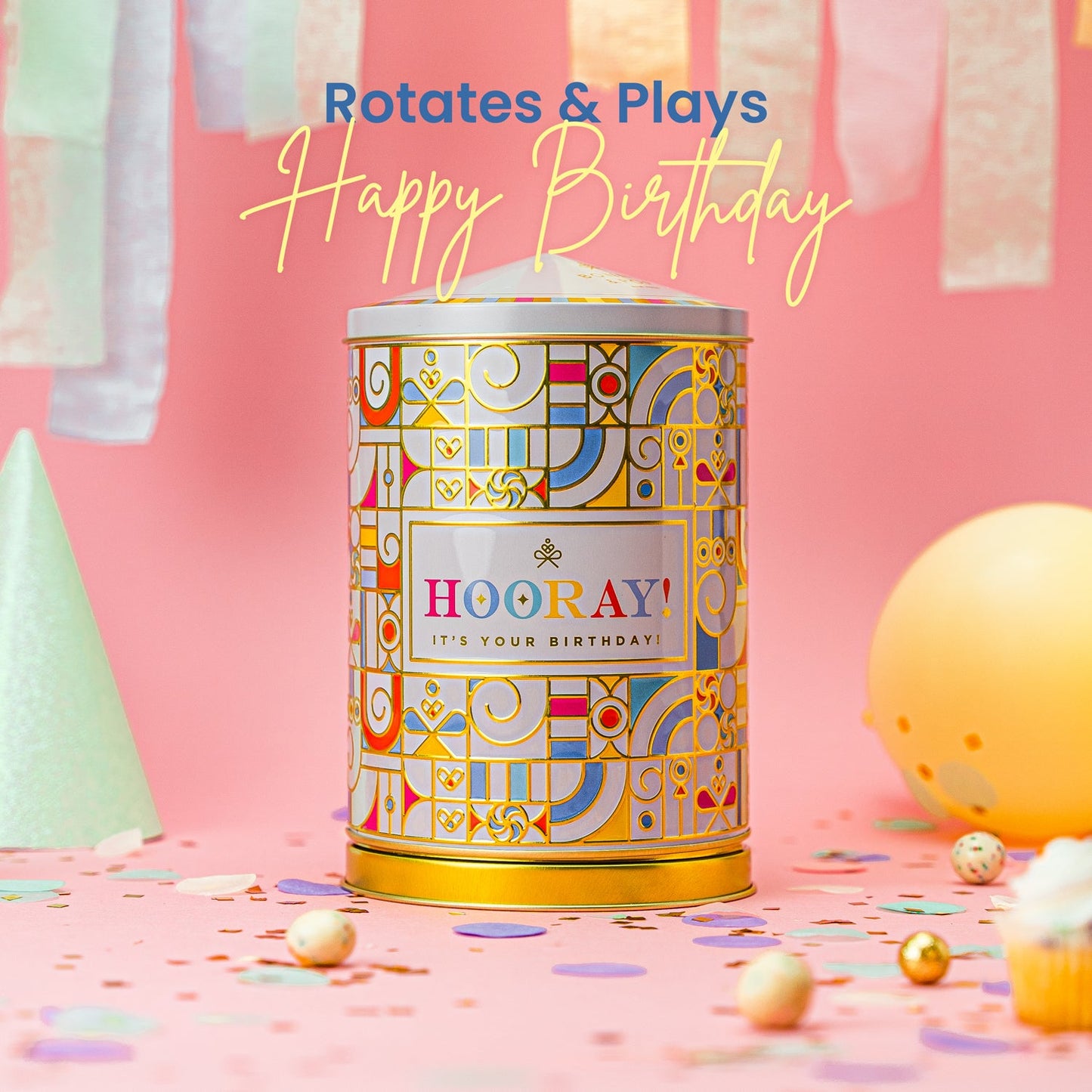 Happy Birthday Tin – Celebration Sweets Gift