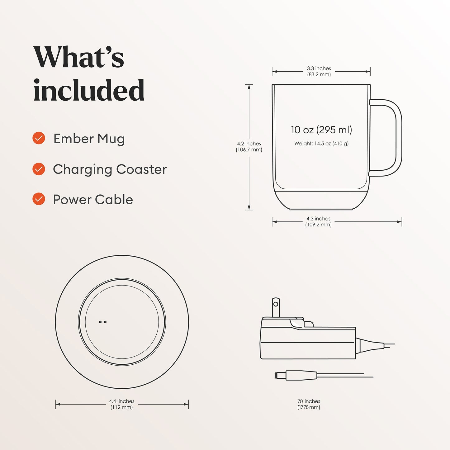 Ember Mug 2 – Smart Heated Coffee Mug (10oz / 14oz)