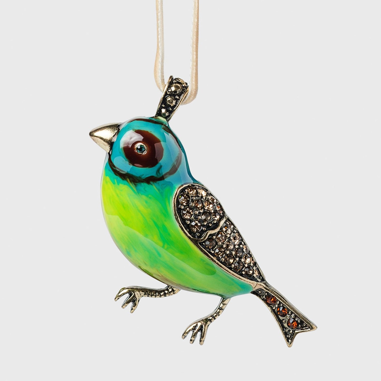 Green Canary Hanging Ornament — Cheerful Keepsake Gifts for Holidays!