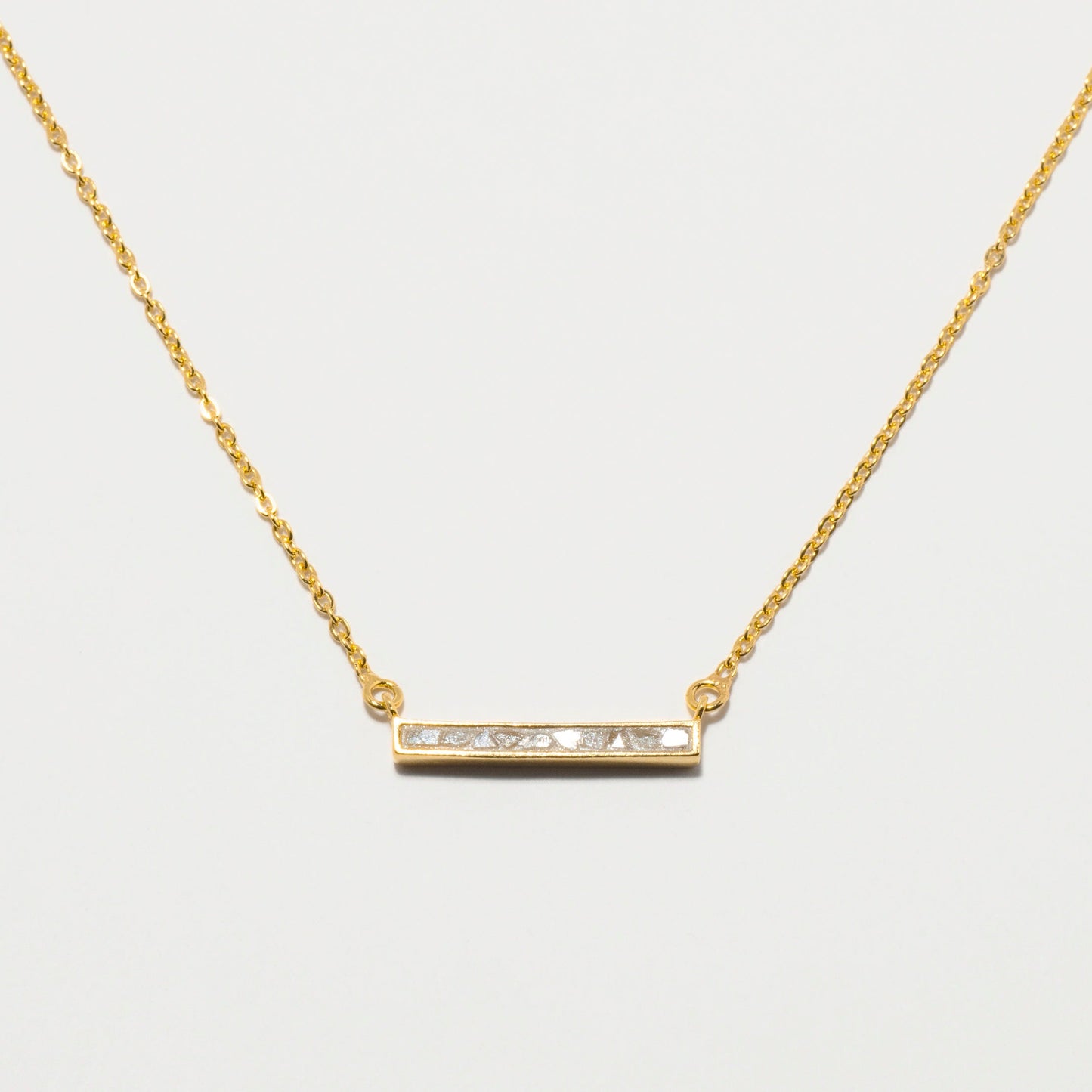 Emlyn Gold Vermeil Pendant Necklace with Raw Diamonds