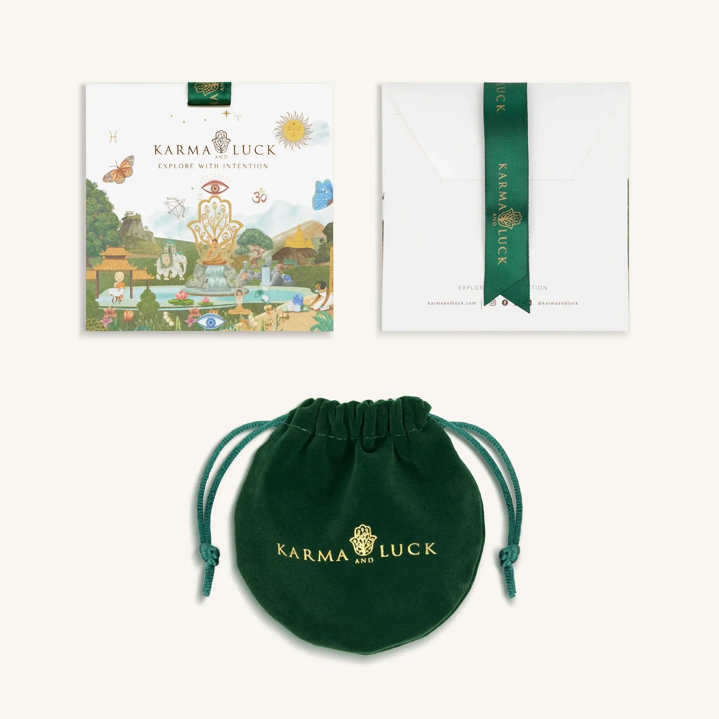 Playful Mind White Enamel Gemini Card Necklace — 18K Gold-Plated