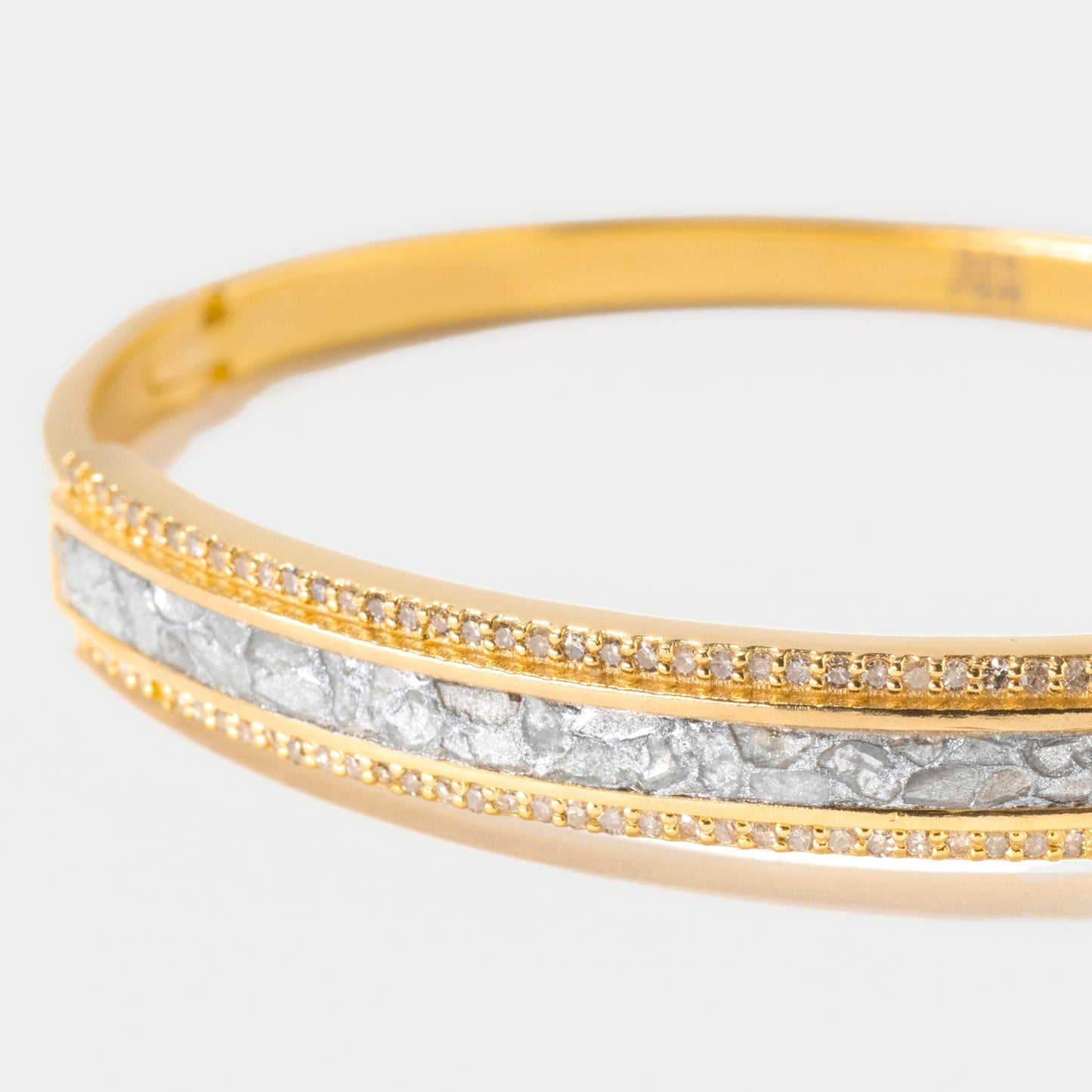 Hapur Pavé Diamond Gold Vermeil Bangle Bracelet