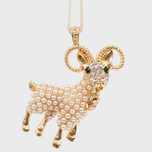 Aries Hanging Ornament Zodiac Crystal Heirloom Gift Box Keepsake Decor