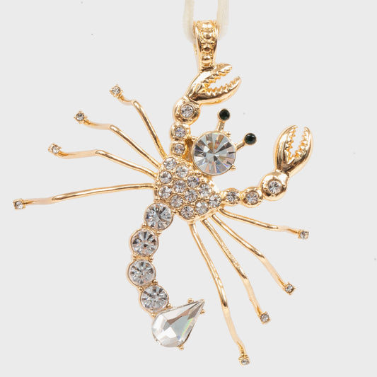 Scorpio Zodiac Hanging Ornament Sparkling Astrological Crystal Gift Decor