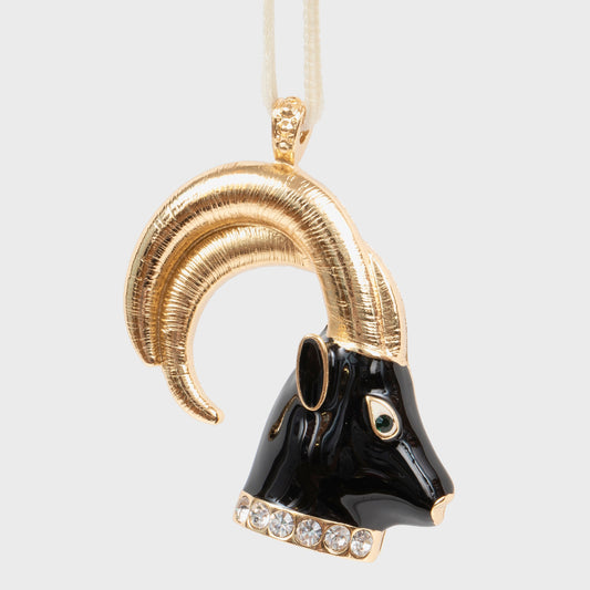 Capricorn Zodiac Hanging Ornament Heirloom Keepsake Elegant Gift Edits