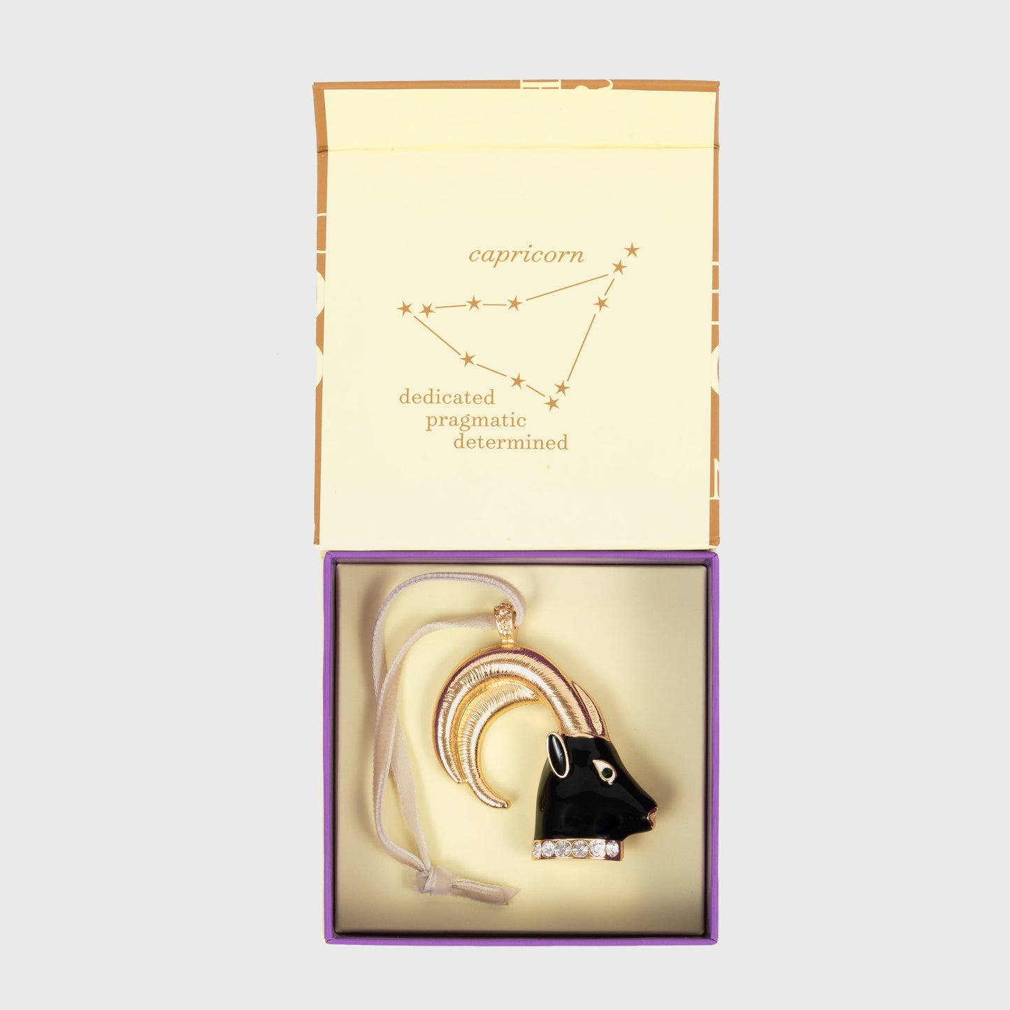 Capricorn Zodiac Hanging Ornament Heirloom Keepsake Elegant Gift Edits