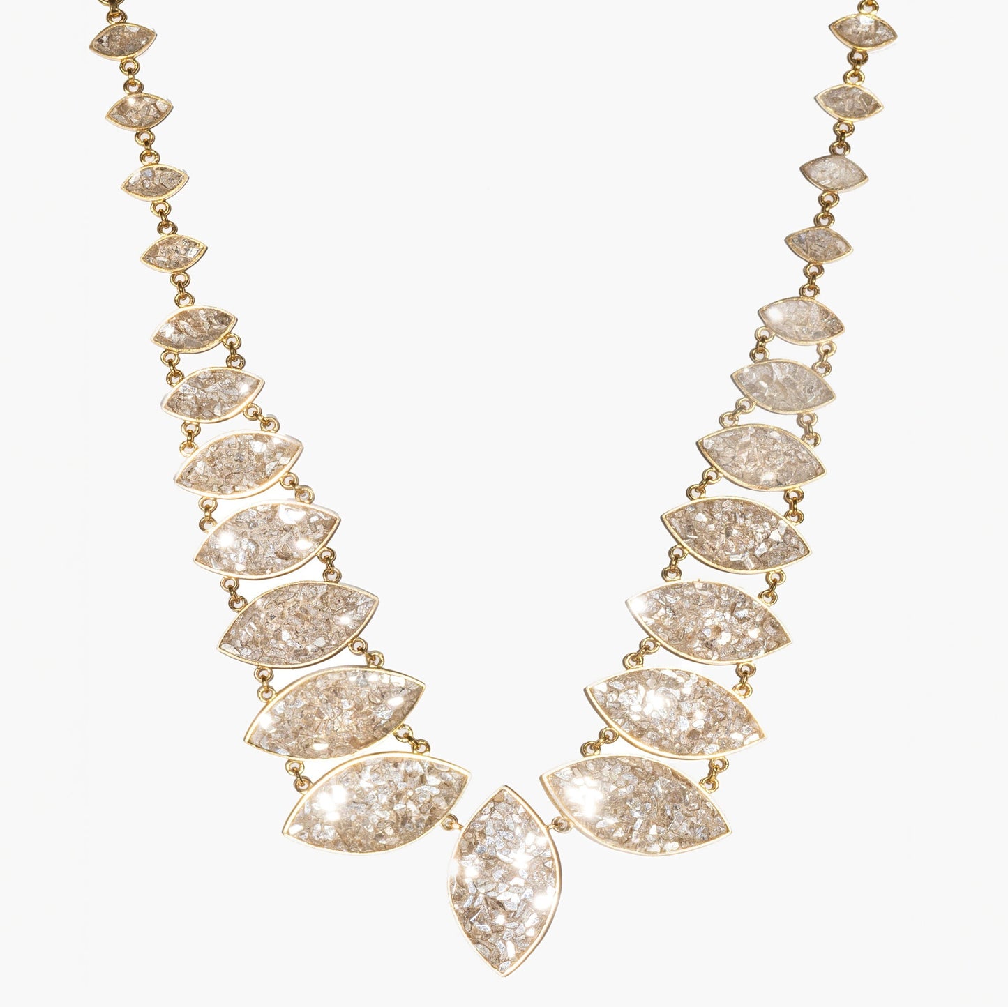 Jodhpur 18k Gold Vermeil Necklace with Diamond Accents