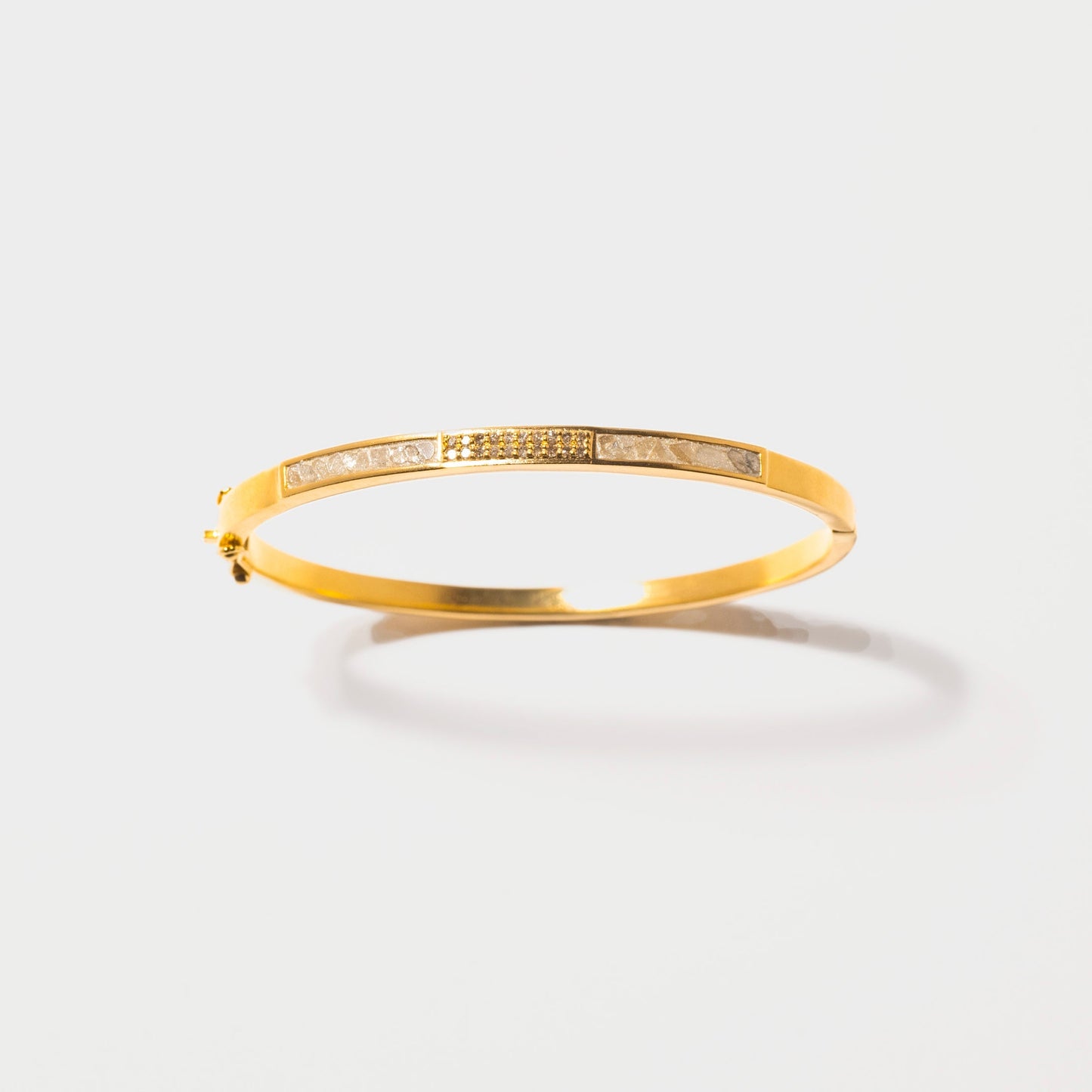 Kangra Gold Vermeil Bangle Bracelet with Diamonds