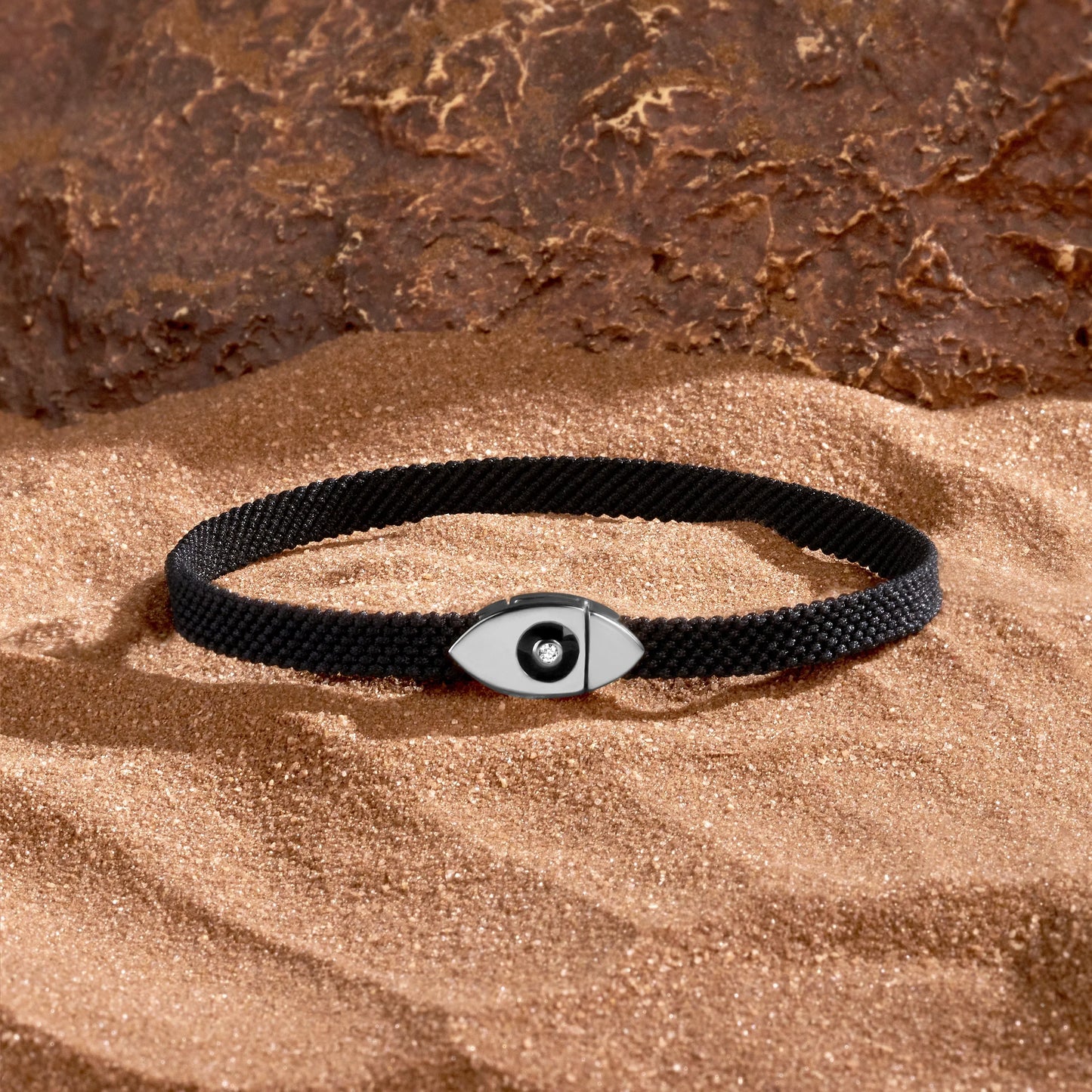 Opulent Security — Men's Evil Eye Black String Bracelet