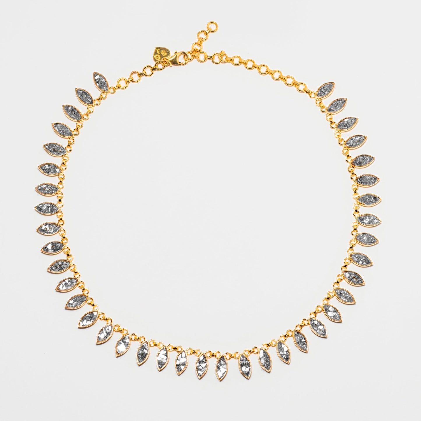 Nayika Gold Vermeil Necklace with Raw Diamond Detail