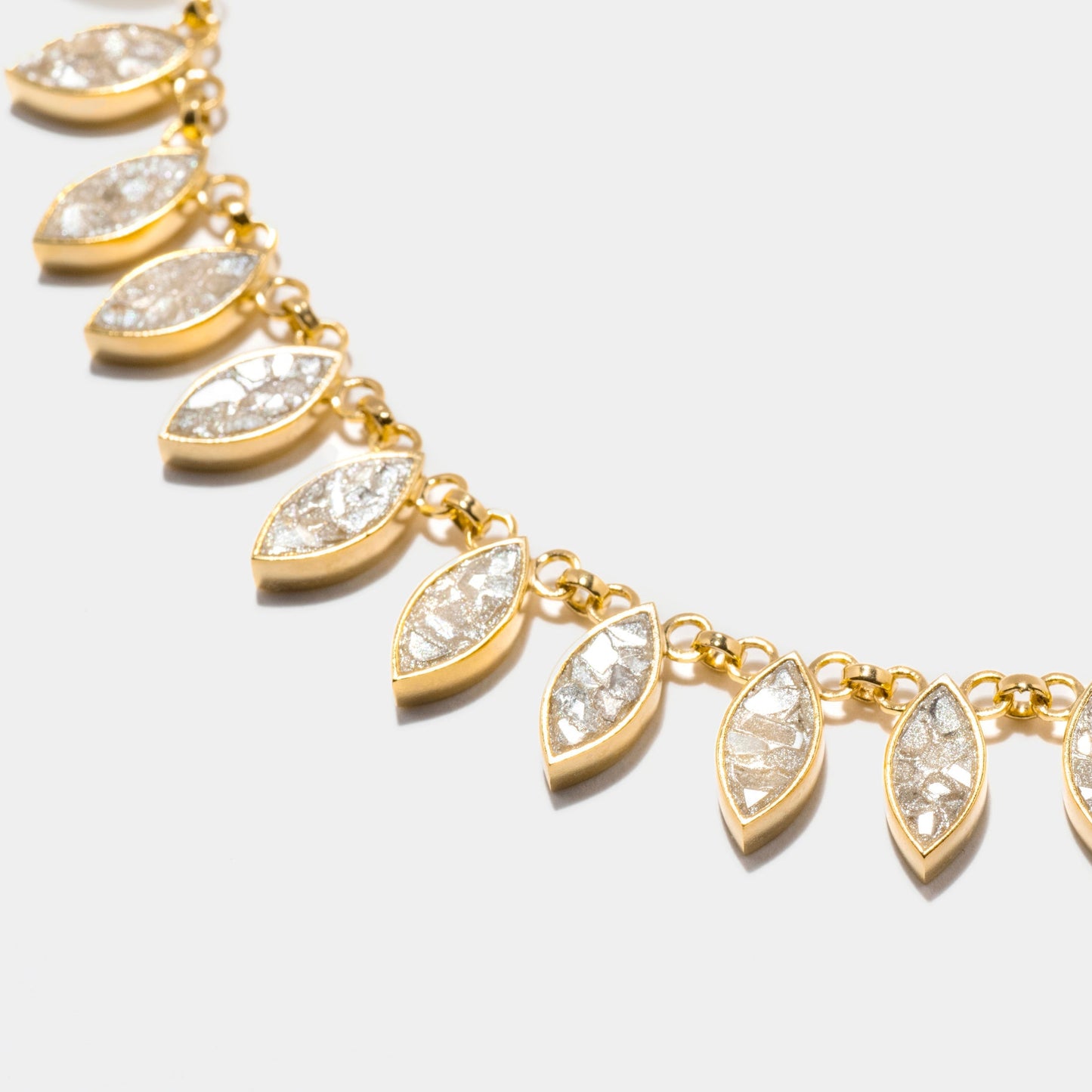 Nayika Gold Vermeil Necklace with Raw Diamond Detail