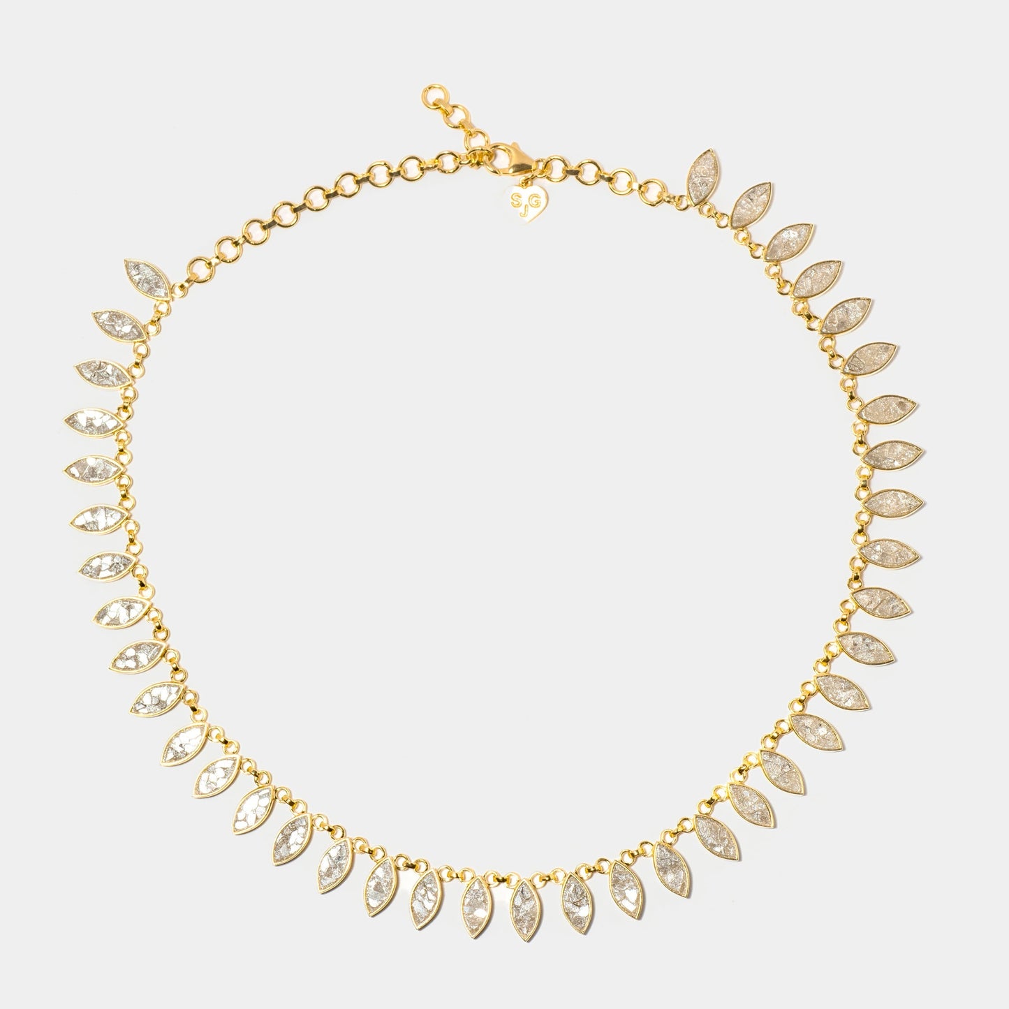 Nayika Gold Vermeil Necklace with Raw Diamond Detail