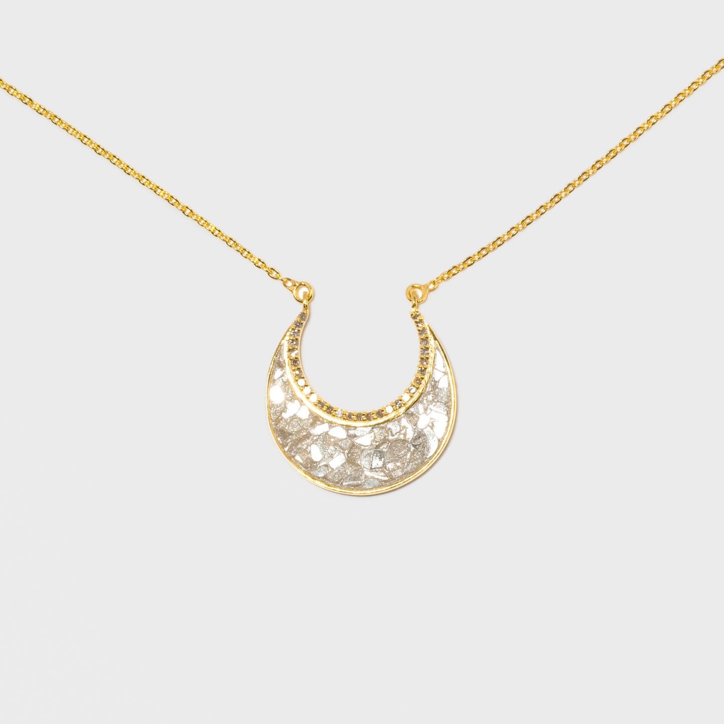 Nin Gold Vermeil Pendant Necklace with Diamonds