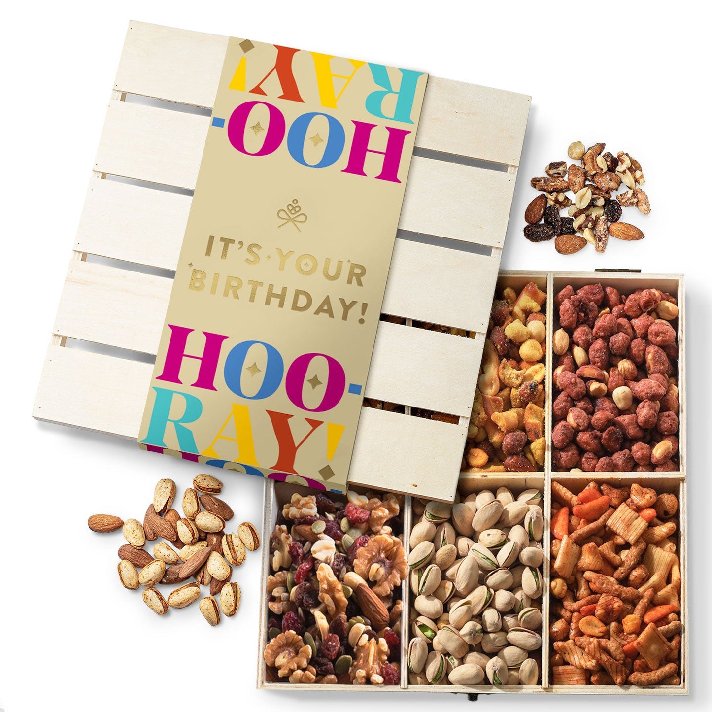 Birthday Bash Gourmet Nut Gift Box – Deluxe Flavors for Celebrations