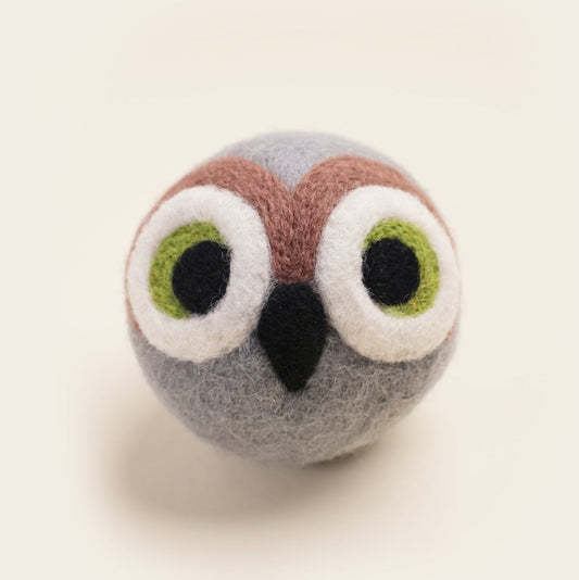Handcrafted Wool Owl Toy for Pets – Safe & Fun Play