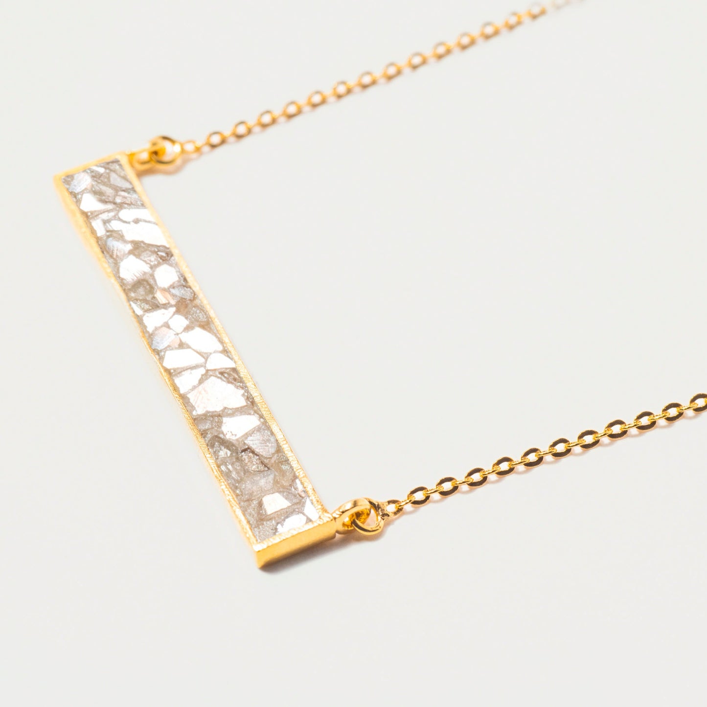 Rosera Gold Vermeil Pendant Necklace with Raw Diamonds