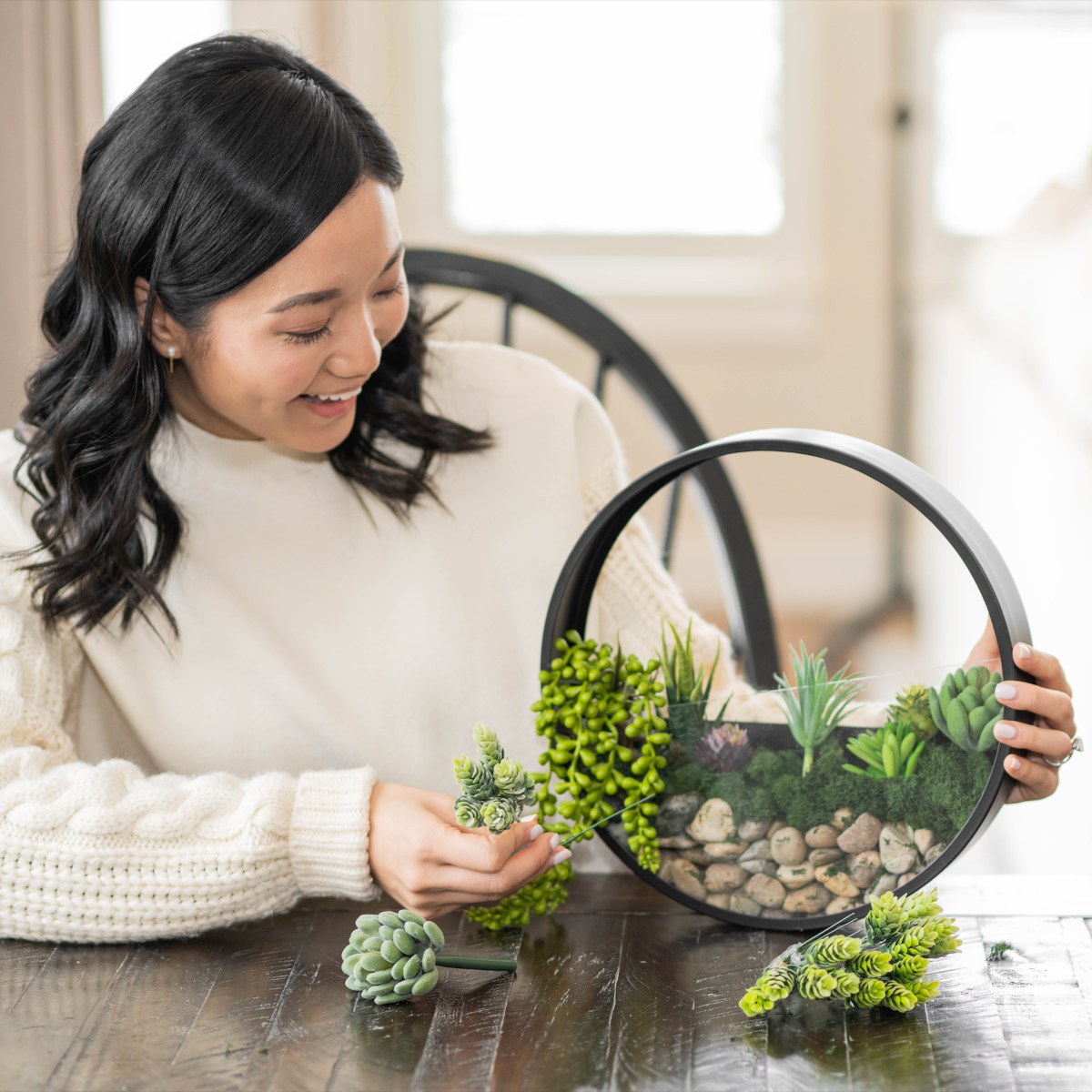 Wall Terrarium Craft Kit for Modern Greenery and Home Decor Gift Sets!
