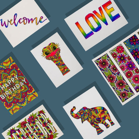 Dual Pens Coloring Kit with Brush Markers for Creative Crafting