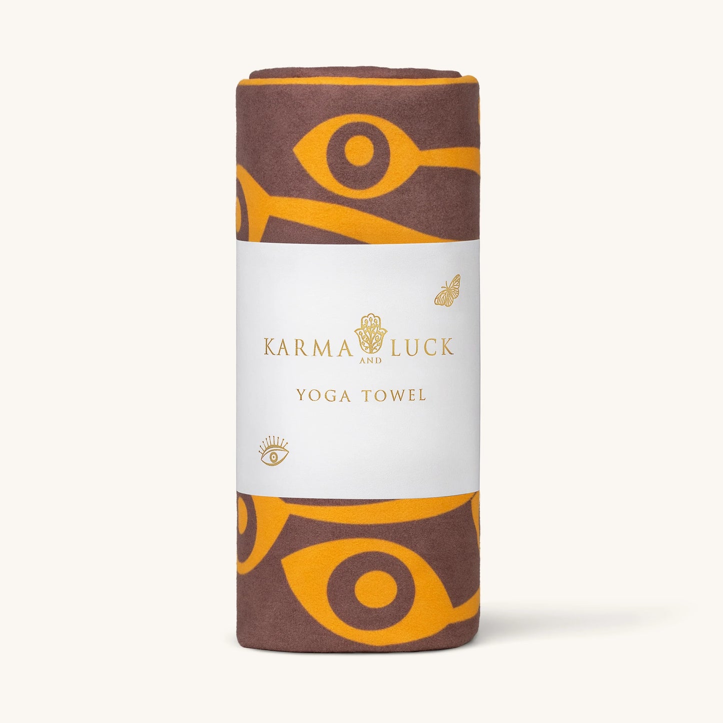 Grounded Grace Yoga Towel — Slip-Resistant Terry Suede Mat Towel