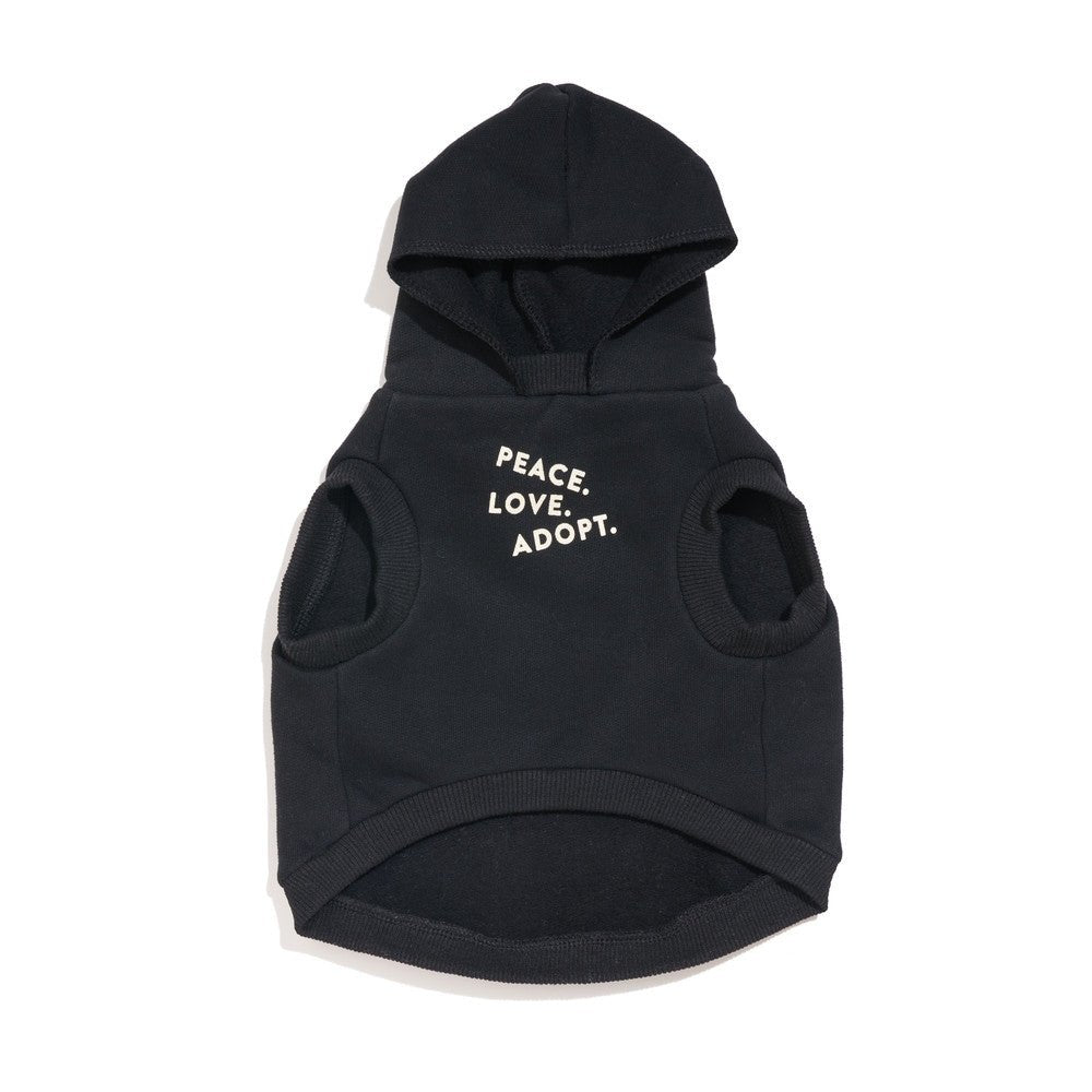 Big Full Heart Hoodie Hot in Black + Cream – Animal Adoption