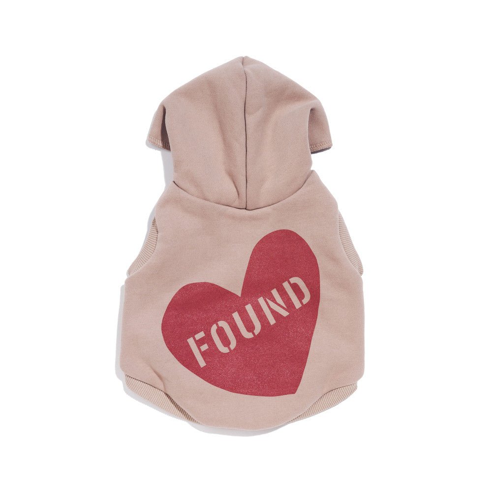 Big Full Heart Taupe & Rust Hoodie — Animal Adoption Advocate Apparel