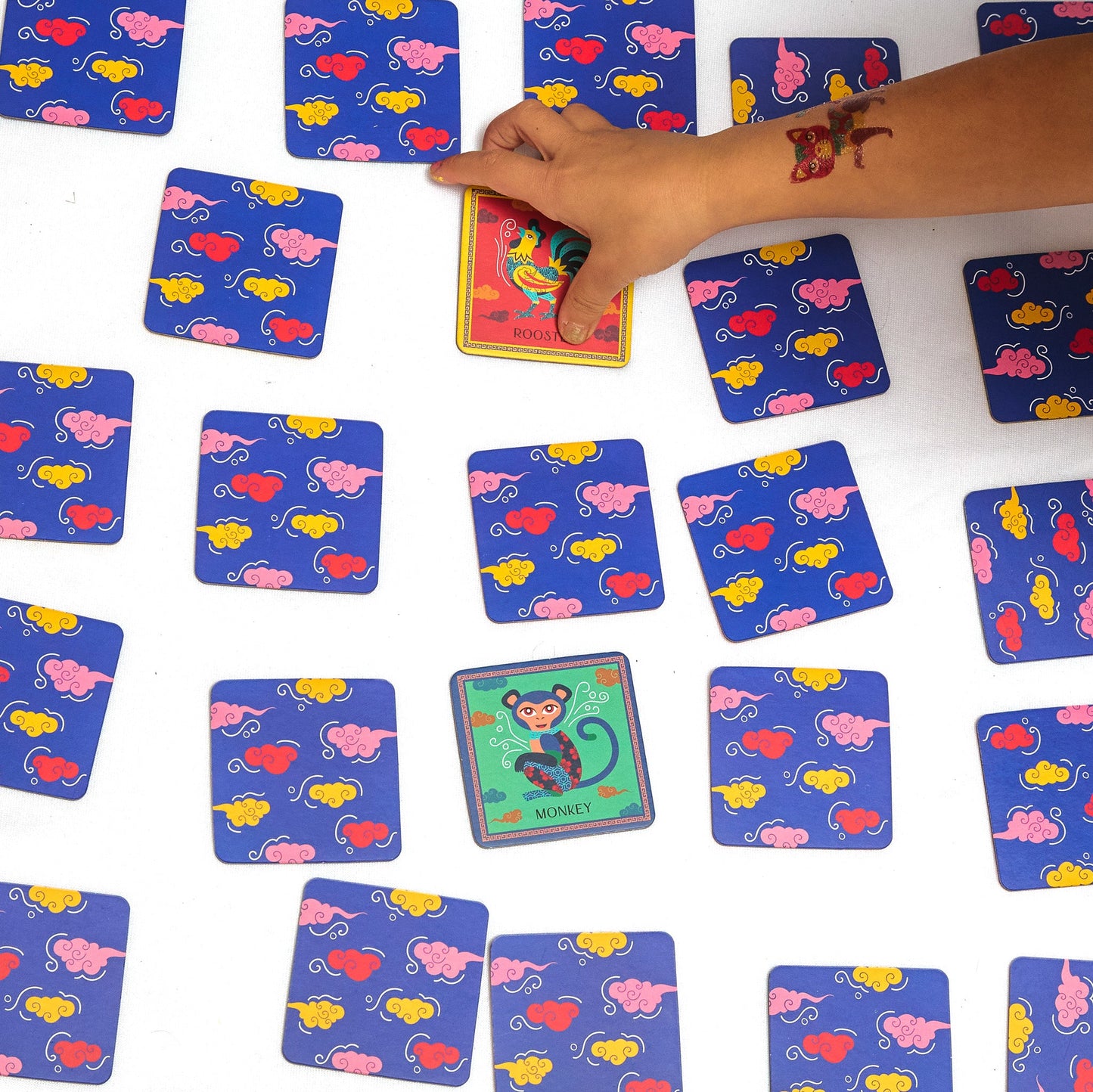 Chinese and Vietnamese Zodiac Memory Match Game for Kids
