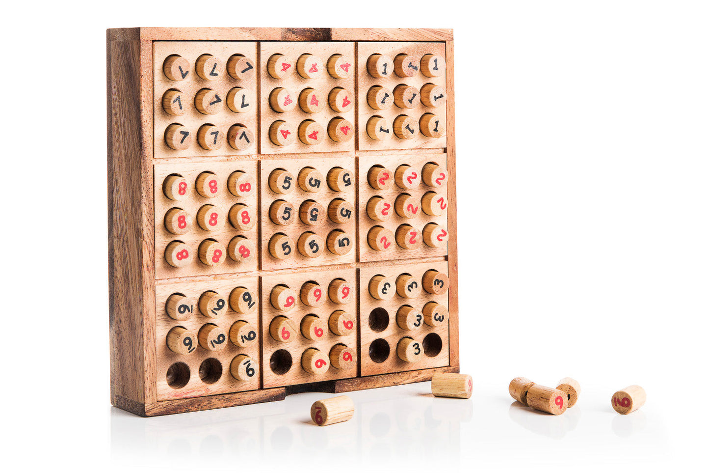 Wooden Sudoku Board Set — Reusable Peg Sudoku (3 Levels)