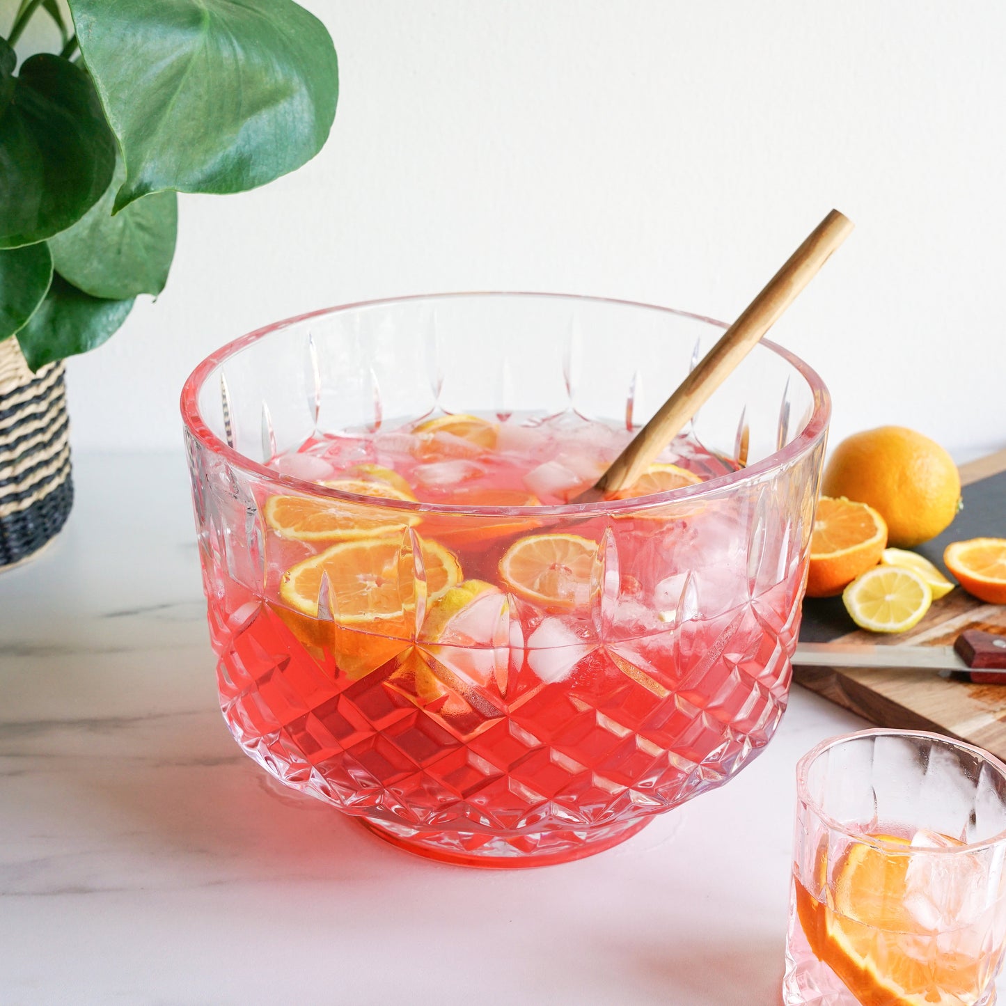 Admiral Crystal Punch Bowl 2.5 Gallon Lead-Free Centerpiece Gift