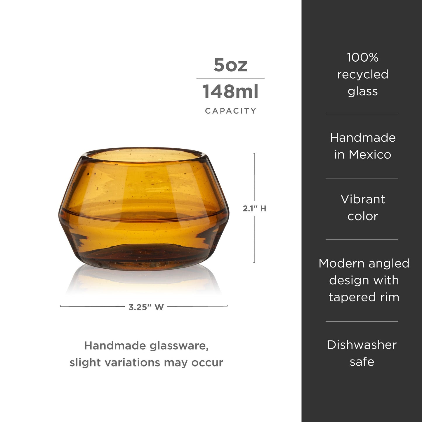 Copita glass next to tequila bottle for scale