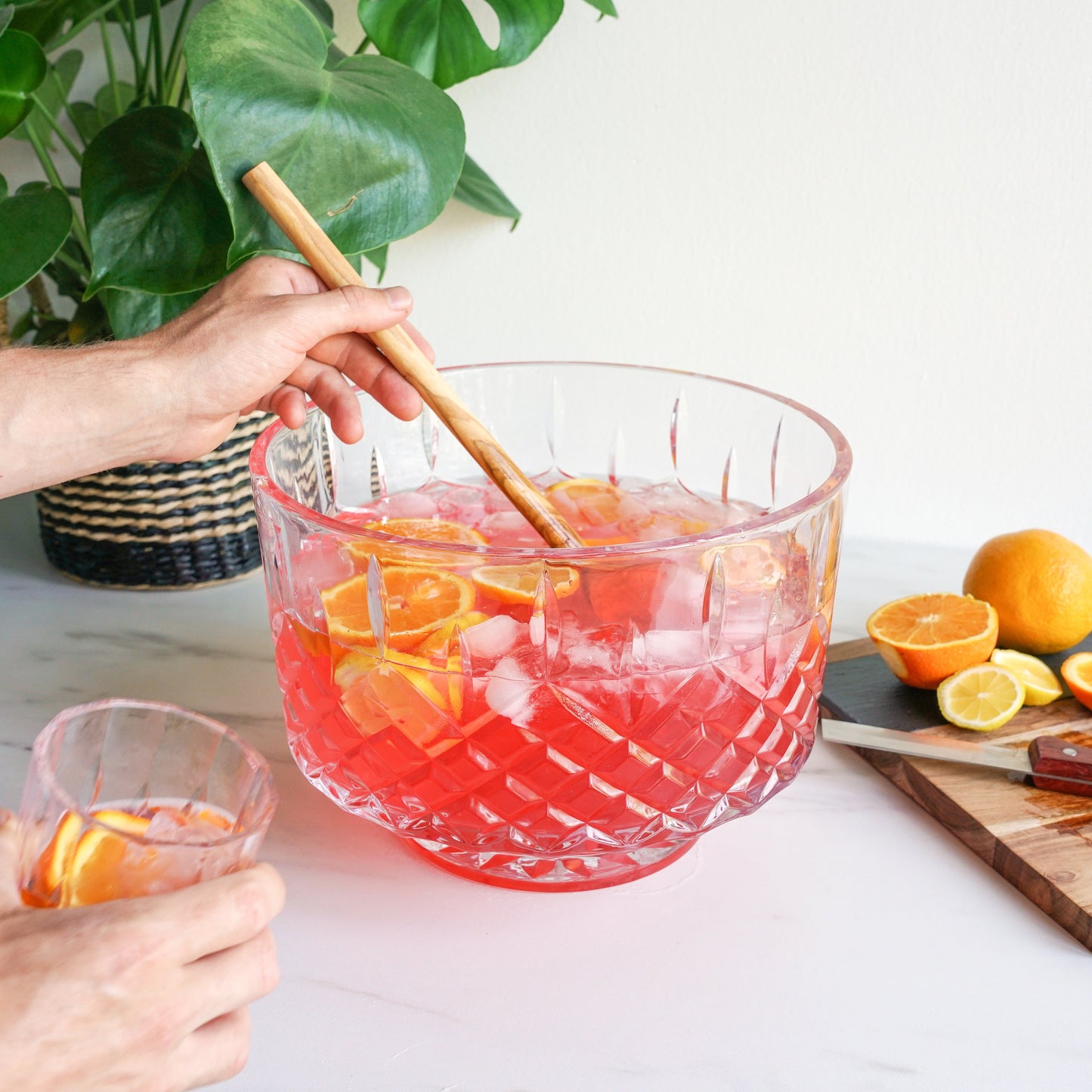 Admiral Crystal Punch Bowl 2.5 Gallon Lead-Free Centerpiece Gift