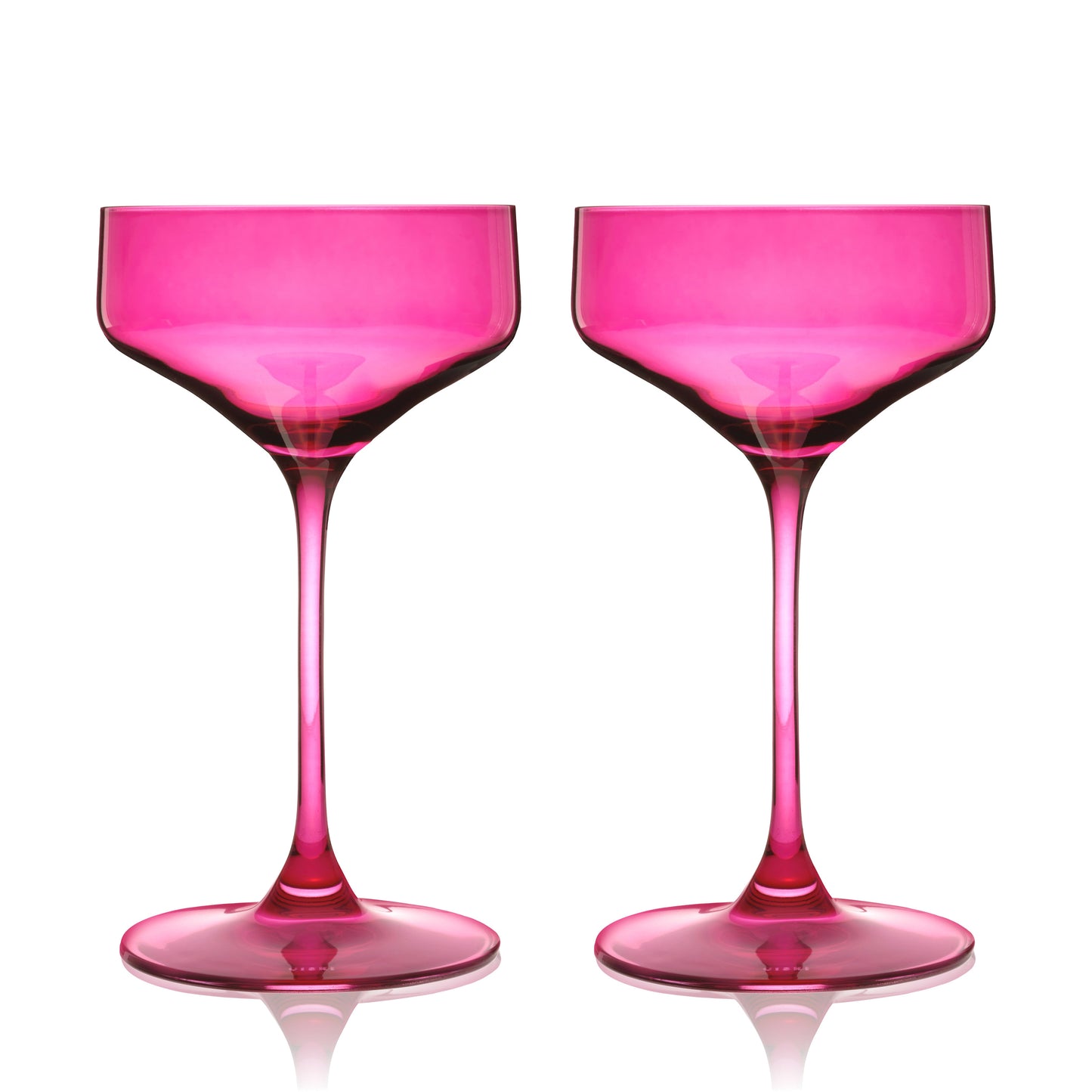 Reserve Nouveau Berry Crystal Coupe Glasses Set of 2 European Crystal