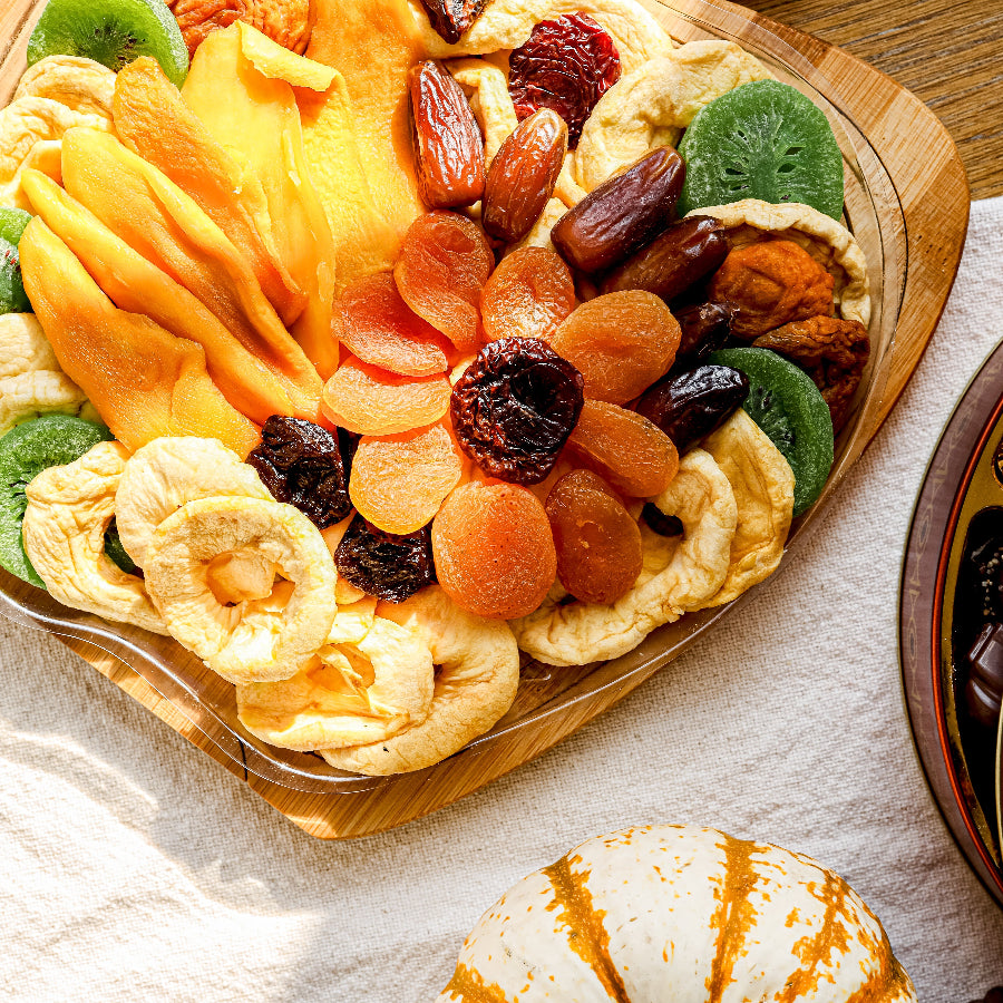 Artisan Forbidden Fruits Gift Basket – Exotic Dried Fruit Tray